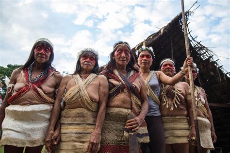 native american nipples|Waorani tribe: Bathing in the river